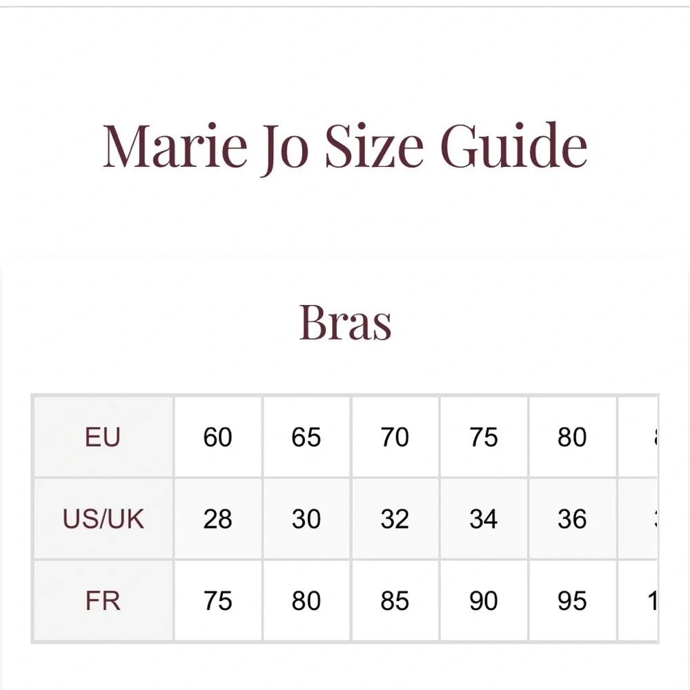 NWT Marie Jo Jane Push Up Bra Removable Pads Floral Embroidered Lace 32DD